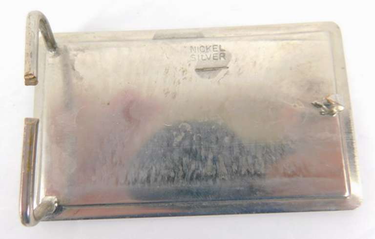 Nickel Silver Vintage Belt Buckle