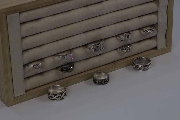 Sterling Silver Curated Ring Assortment Various Sizes & Styles (10 Ring Lot)