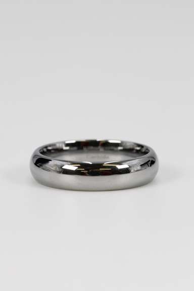 Men's Tungsten Carbide Standard Shine Wedding Band Comfort Fit Ring Size 10.5