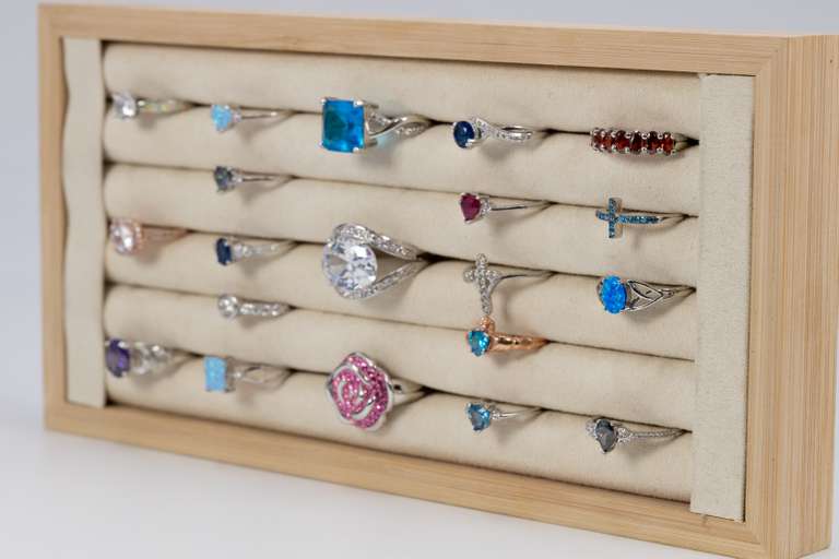 Sterling Silver .925 Ring Lot of 20 RIngs Various Sizes and Styles
