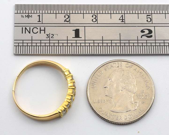 Sparkling 2 Row Diamond Band