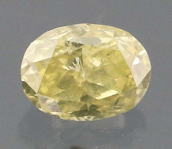 Gorgeous .23ct oval cut yellow Diamond