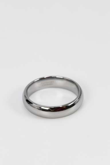 Men's Tungsten Carbide Standard Shine Wedding Band Comfort Fit Ring Size 10.5