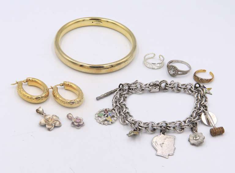 Group Lot of Vintage 925 Sterling Silver Jewelry