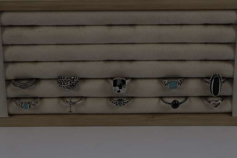 Sterling Silver Curated Ring Assortment Various Sizes & Styles (10 Ring Lot)