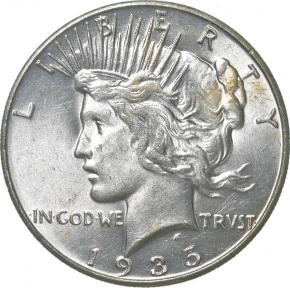 1935 Peace Silver Dollar