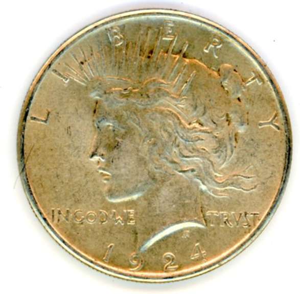 1924 Peace Silver Dollar