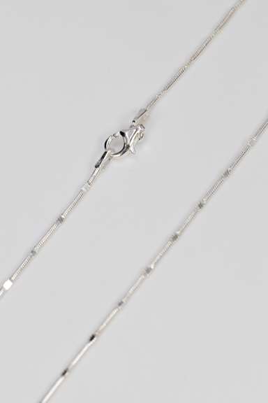 .925 Sterling Silver 1.25mm Snake Chain w/Design 16 Inches