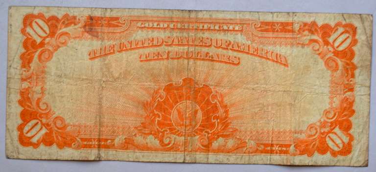 $10 Series 1922 Gold Certificate