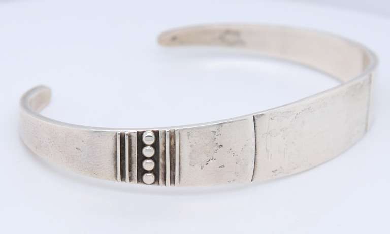 925 Sterling Silver Reed and Barton Cuff Bangle