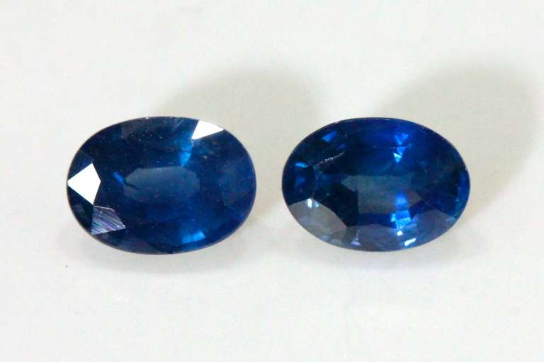 Elegant Natural Sapphire Pair