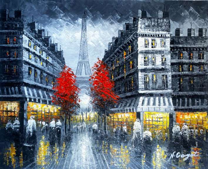 EXCEPTIONALLY BEAUTIFUL PAINTING ON CANVAS