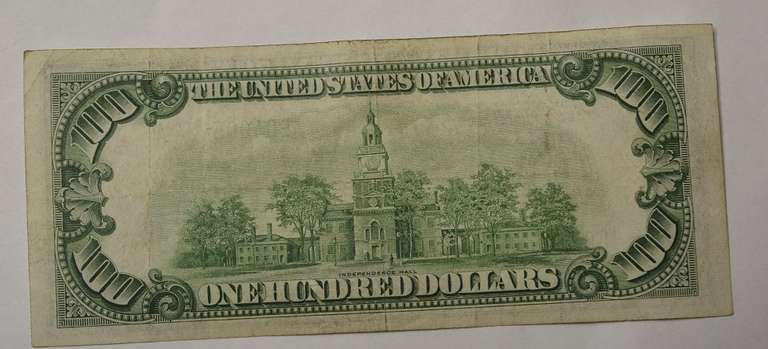 Series 1934 $100 Federal Reserve Note, Circulated.