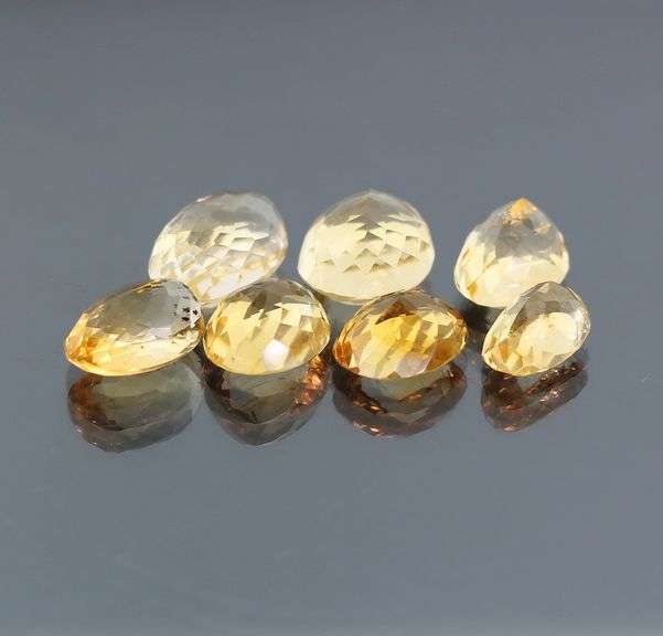 Awesome 56.09ct 7pc golden Citrine set