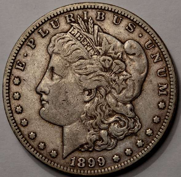1899-S Morgan Silver Dollar, Circulated.