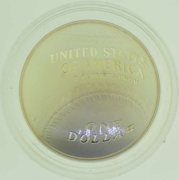 2014-P one dollar National Baseball Half of Fame Proof Silver Dollar