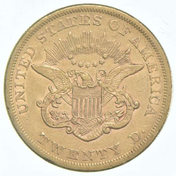 1865 $20 Liberty Head Gold Double Eagle
