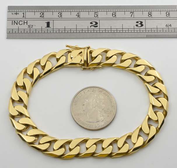 Heavy Estate Man's 14k Link Bracelet