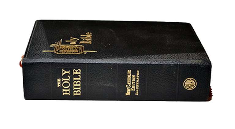 Hardcover 1954 Holy Bible, New Catholic Edition Illustrated, Printed and Bound in the USA