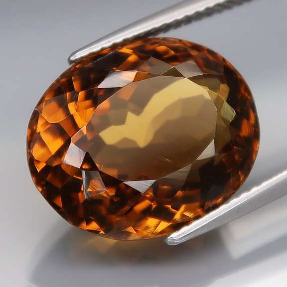 Rich 12.09ct top Madeira Citrine