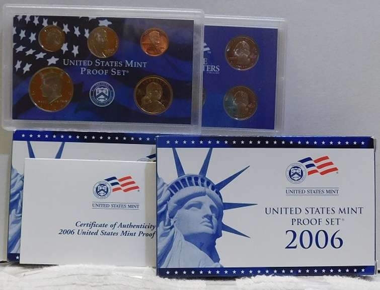 2 Sets: 2006 PROOF Sets  NOTE: The US Mint is now charging $32 ea for current non-Silver Proof Sets.