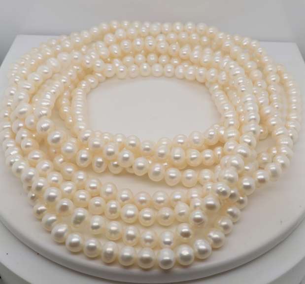 Long Strand of Fresh Water Pearls