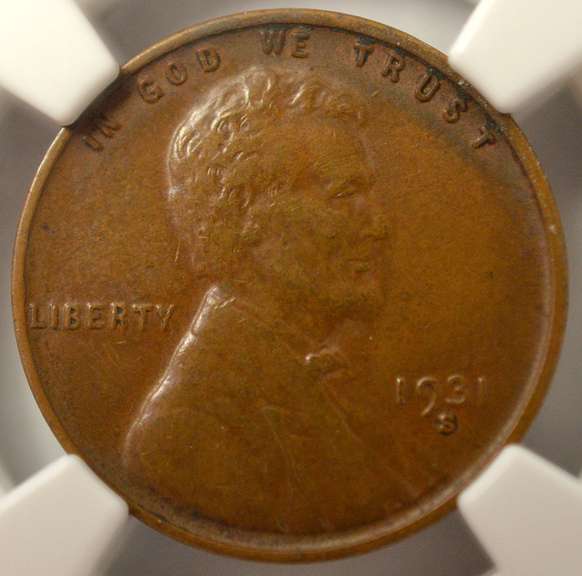 1931-S Key Date Lincoln Wheat Cent NGC AU50 BN