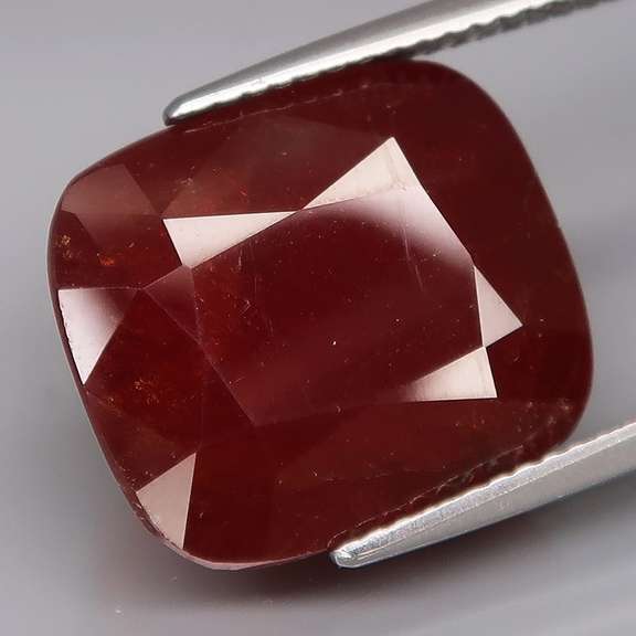 Large 16.87ct red orange natural Spessartite Garnet