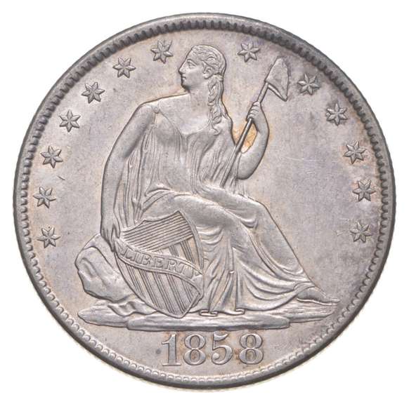 1858-O Seated Liberty Half Dollar