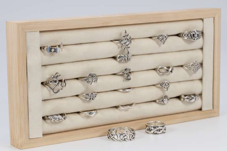 .925 Sterling Silver Curated 20 Ring Lot Various Sizes & Styles