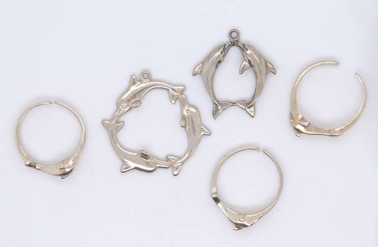 Group Lot of Vintage 925 Sterling Silver Jewelry