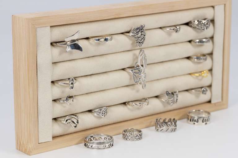 .925 Sterling Silver Curated 20 Ring Lot Various Sizes & Styles