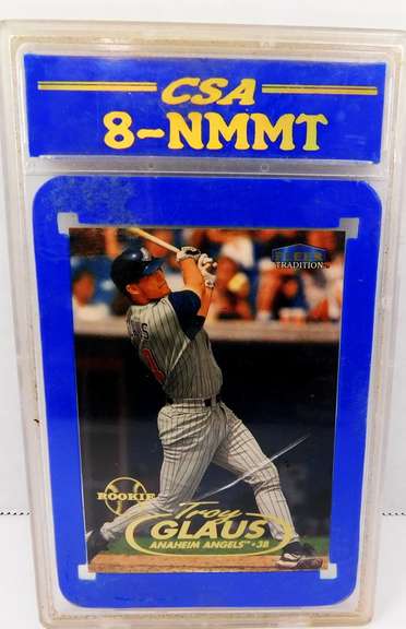Troy Glaus 1998 Rookie Baseball Card, 8NM-MT