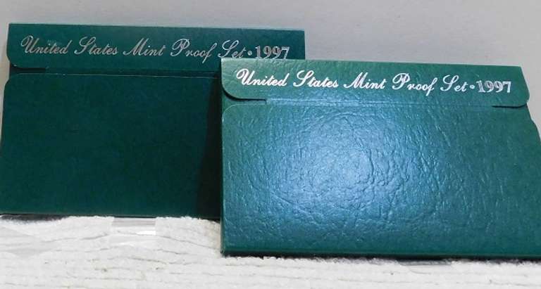 2 Sets:  1997 PROOF Sets, harder date