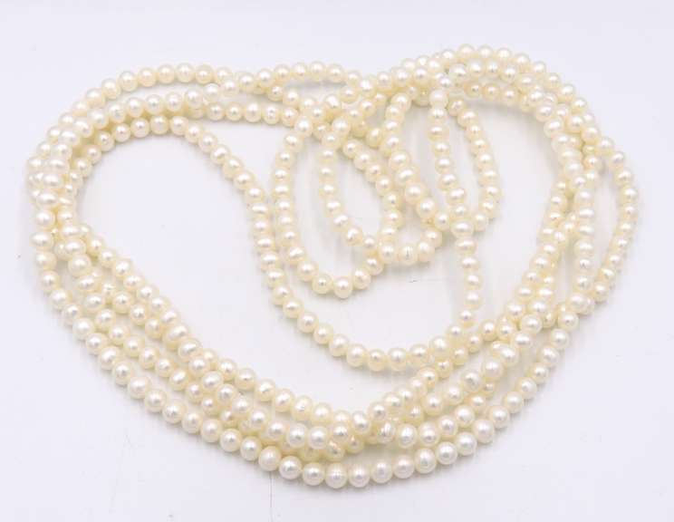Long Strand of Fresh Water Pearls