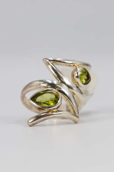 Sterling Silver Peridot Gemstone Ring
