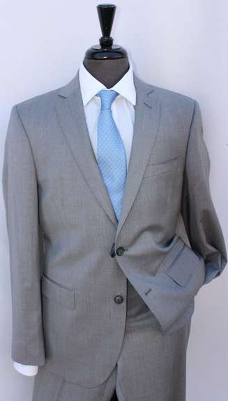 Designer Gray Color Slim Fit Suit, By Galante