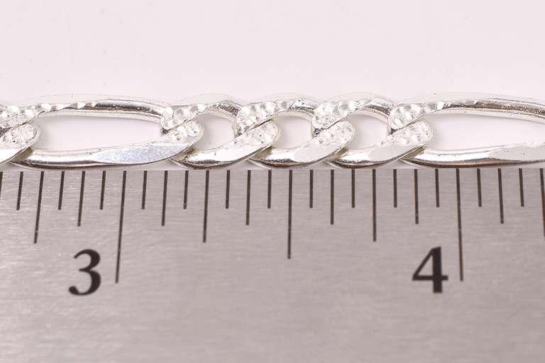Figaro Sterling Silver Bracelet