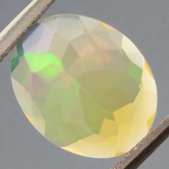 Electric! 1.89ct fully faceted fairy fire jelly Opal