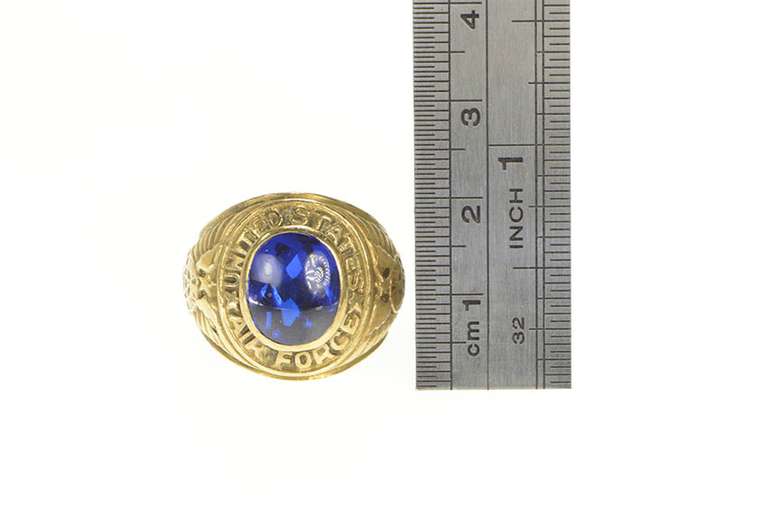 10K Yellow Gold United States Air Force Ornate Class Ring