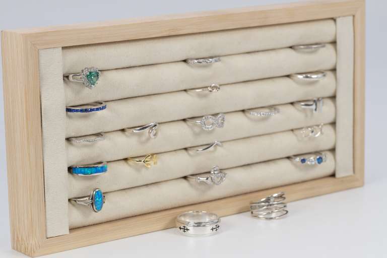 .925 Sterling Silver Curated Ring Set 20 RIng Lot Various Sizes & Styles
