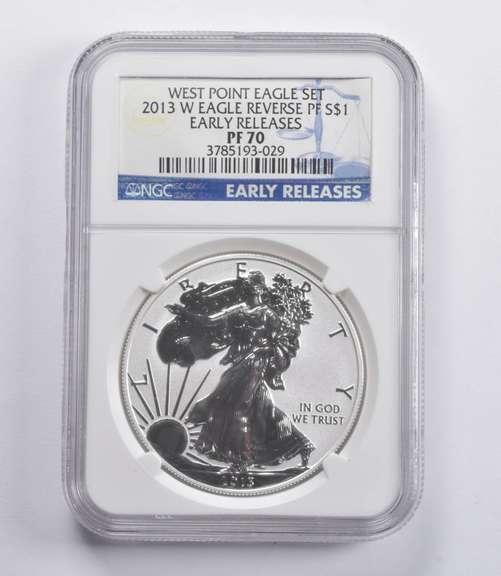 PF70 2013-W American Silver Eagle ER Reverse Proof NGC