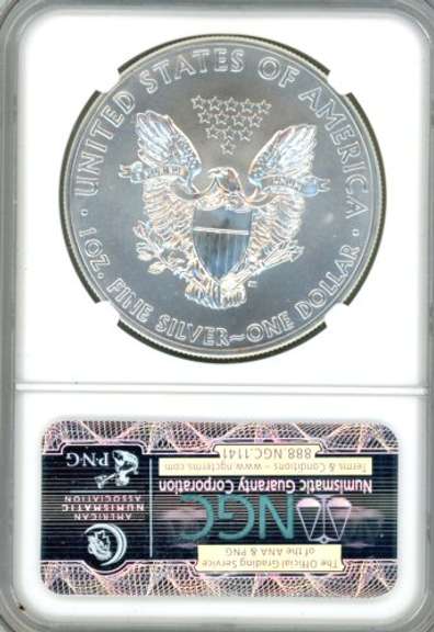 2014 BU Silver Eagle in NGC MS69 Early Release