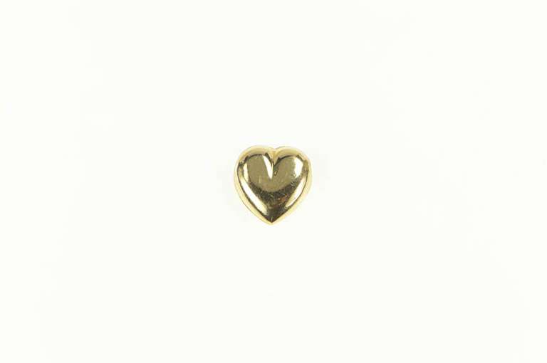 14K Yellow Gold Puffy Heart Love Symbol Classic Charm/Pendant