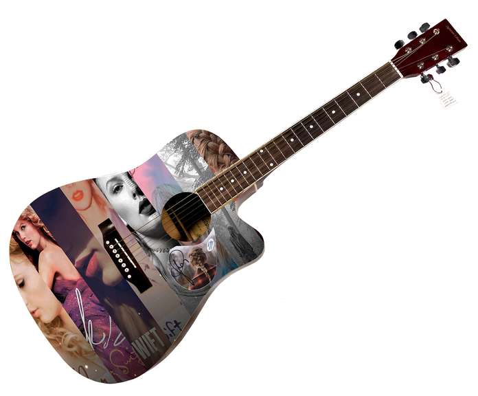 Taylor Swift Autographed Signed Custom Photo Graphics Guitar ACOA