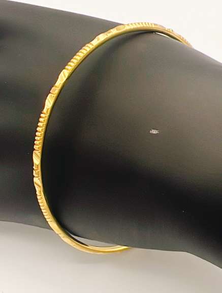 22kt Solid Yellow Gold Bangle Bracelet