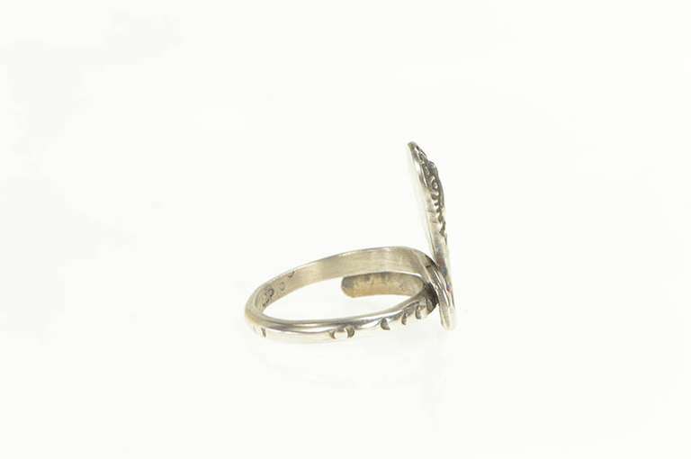 Sterling Silver Ornate Snake Serpent Wrap Statement Ring