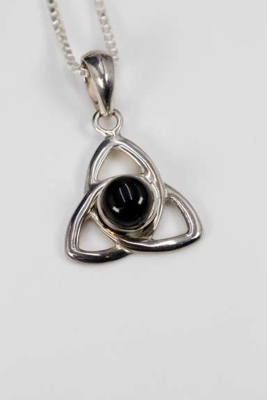 Sterling Silver Black Onyx Pendant