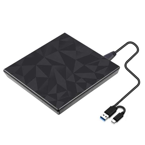 Portable USB3.0 Type-C Optical Drives Black Tray Type