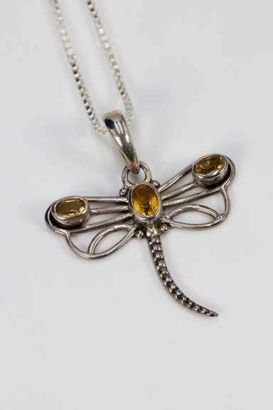 Sterling Silver Citrine Pendant